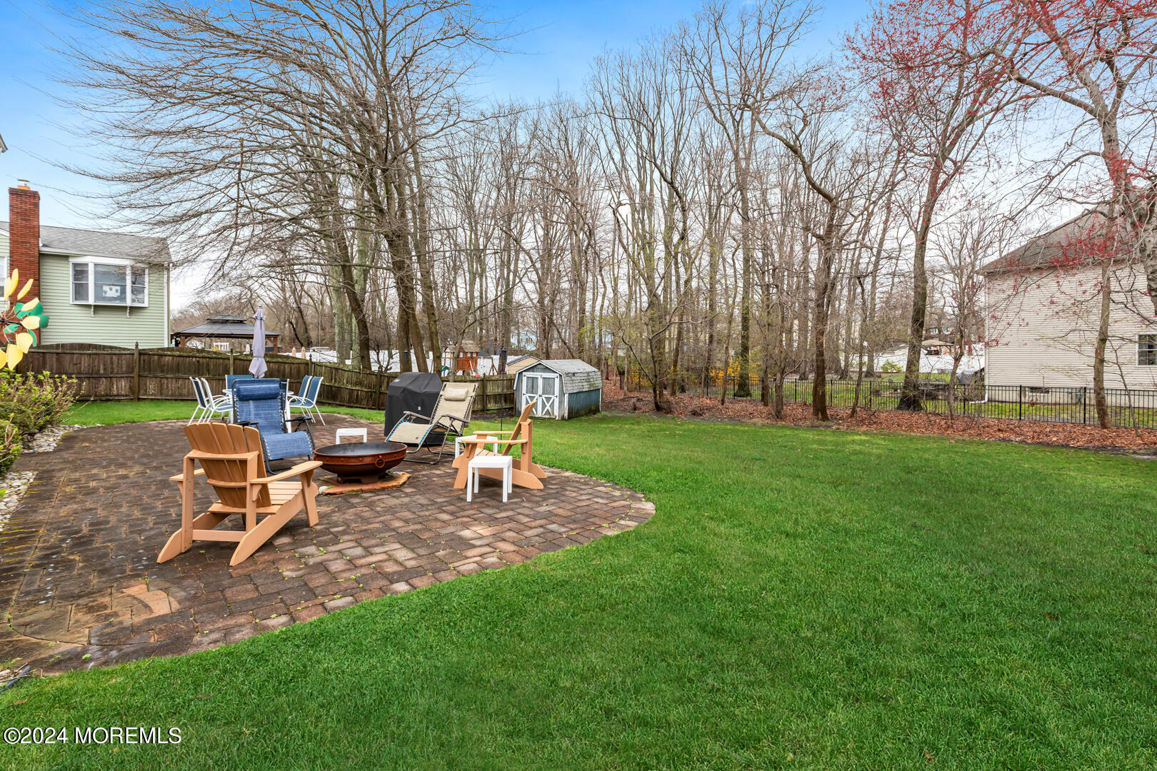 12 Bunkerhill Road Hazlet, NJ 07730 - Photo 21 of 27 a view of backyard with outdoor seating and green space