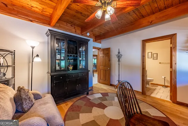 a bathroom with a shower and a shower