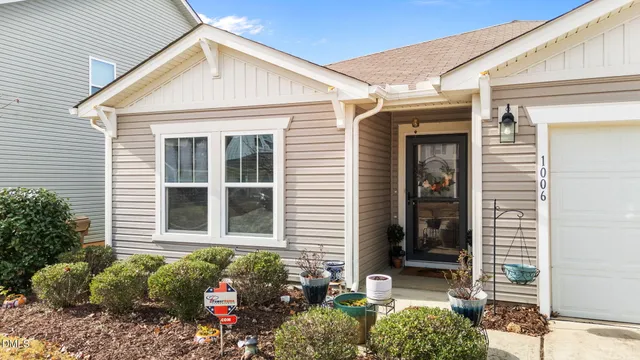 a front view of a house