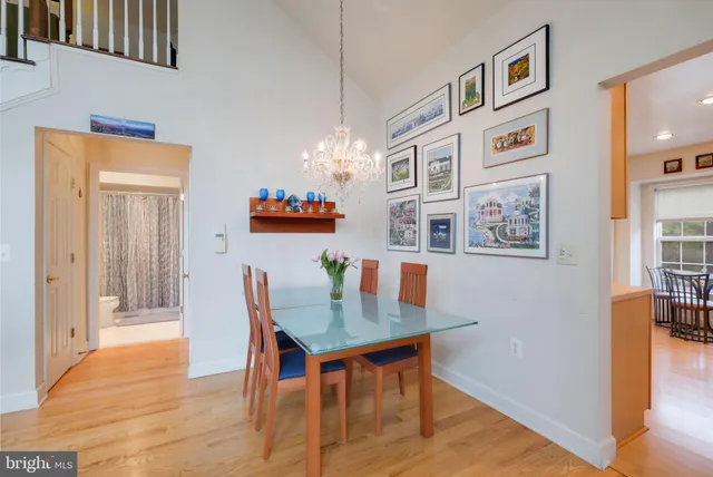 a workspace with furniture and rug