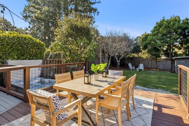 a view of a roof deck