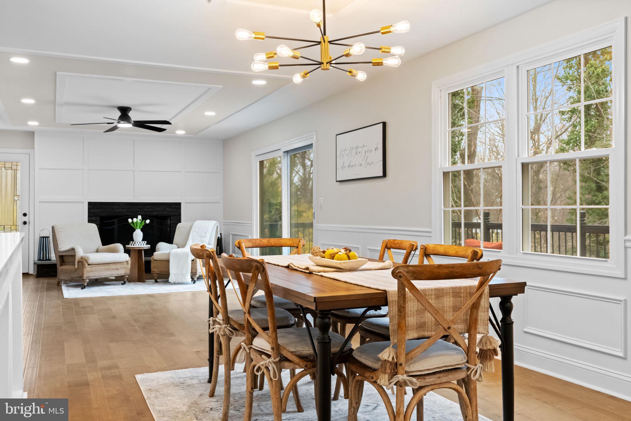 971 Stevens Lane Wayne, PA 19087 - Photo 18 of 66 a view of a dining room with furniture window and wooden floor