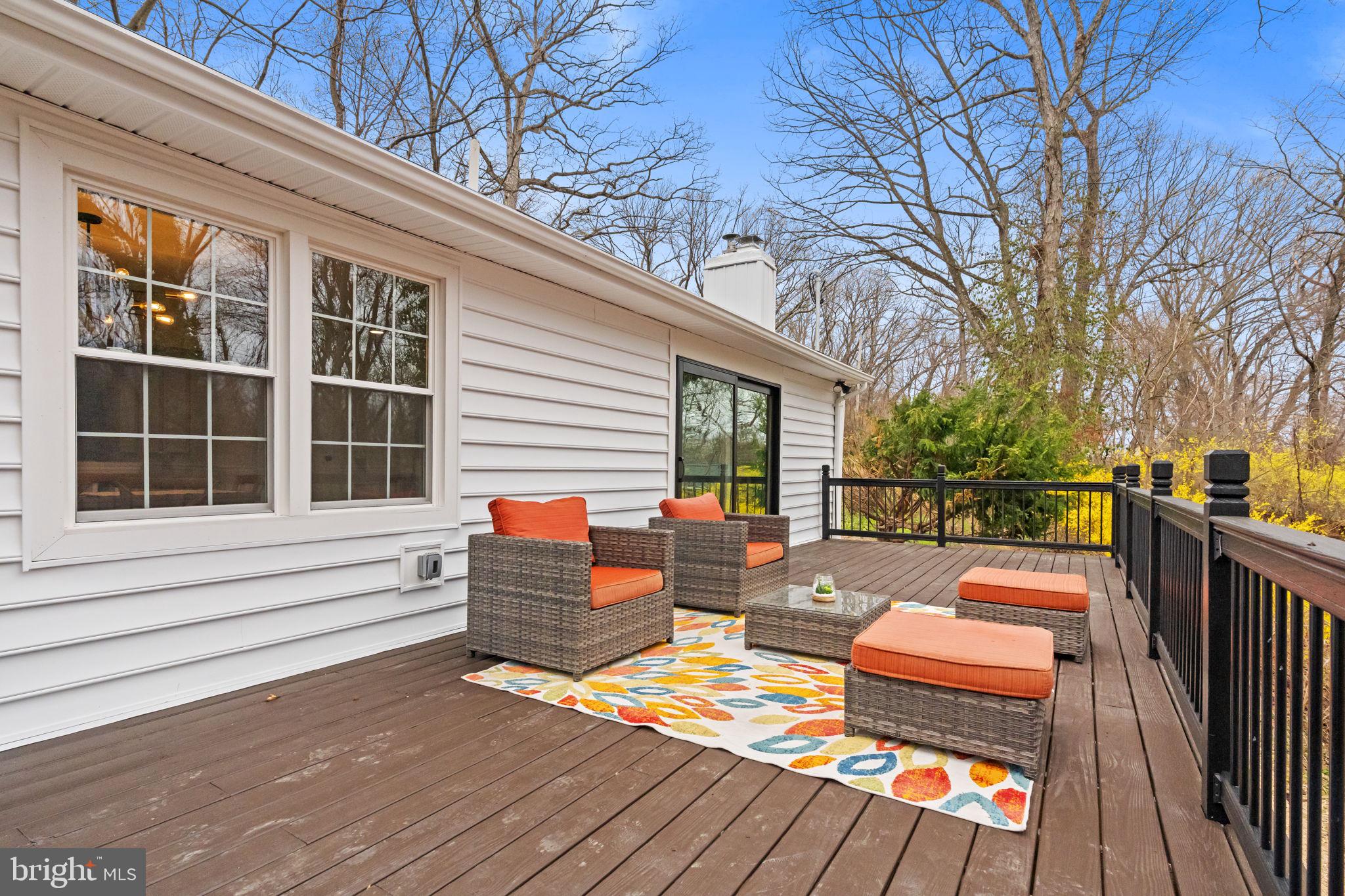 971 Stevens Lane Wayne, PA 19087 - Photo 56 of 66 a balcony with wooden floor and outdoor seating