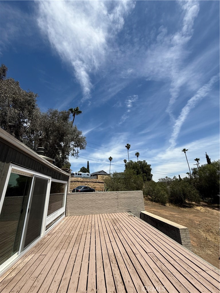 2390 Prenda Avenue Riverside, CA 92504 - Photo 8 of 41 a view of balcony with deck and wooden floor