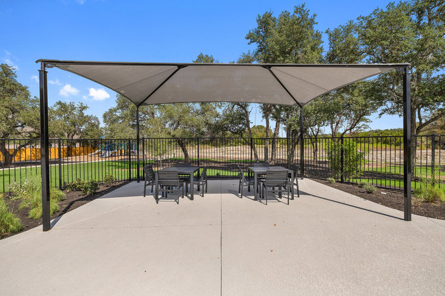1917 Lazy Acrs Street Leander, TX 78641 - Photo 18 of 20 a view of table and chairs under an umbrella