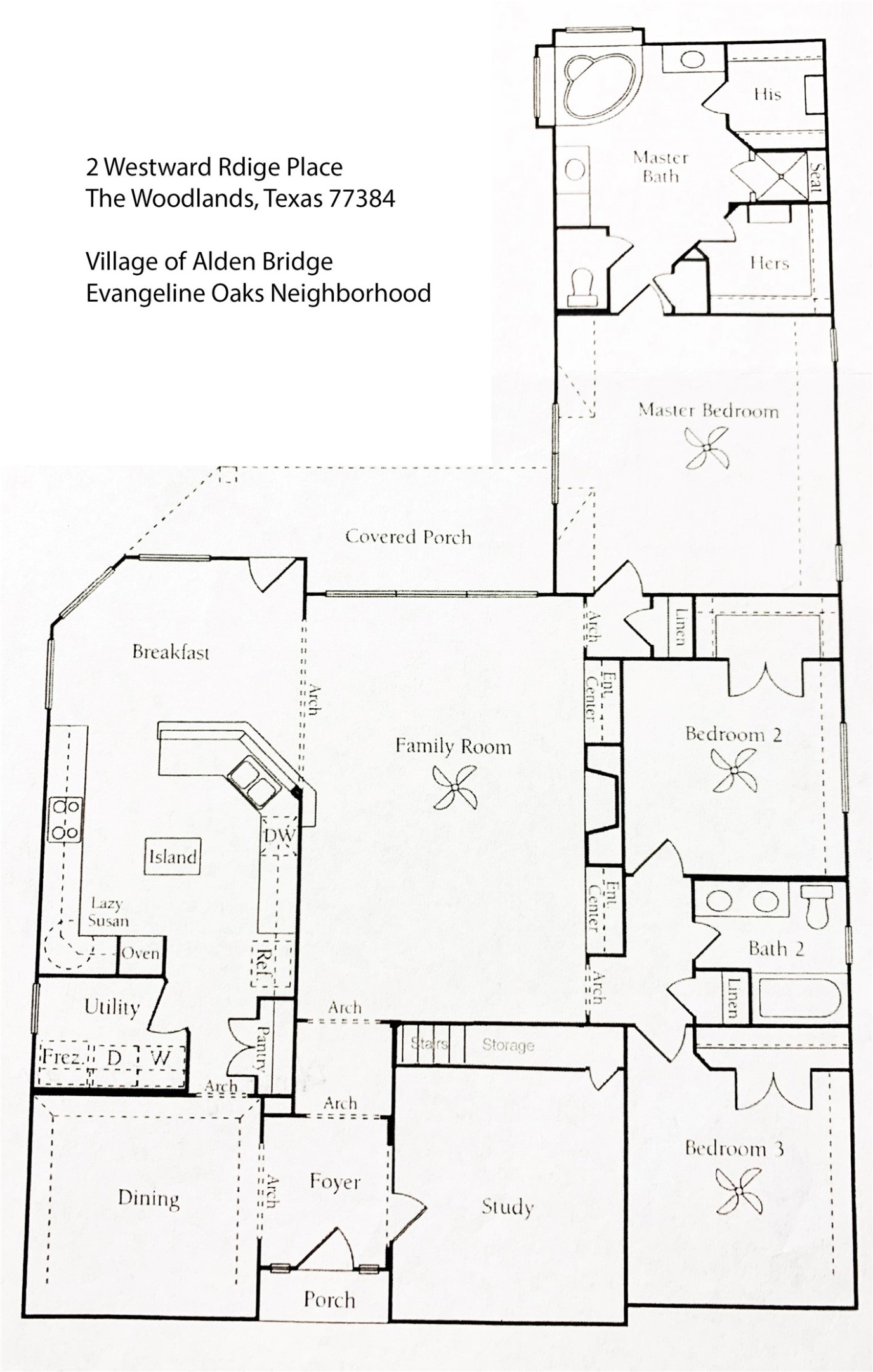 2 Westward Ridge Place The Woodlands, TX 77384 - Photo 39 of 43 Downstairs layout