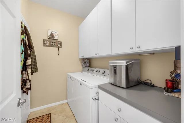 a view of a storage & utility room with a window