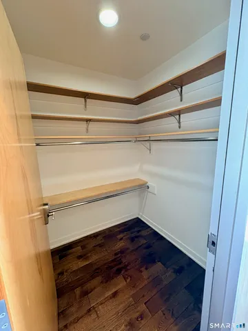 a refrigerator in a kitchen