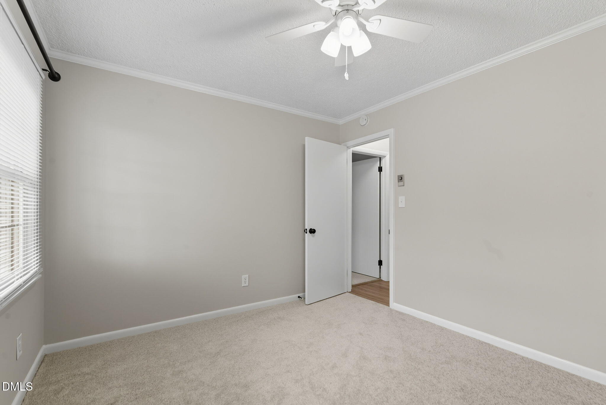 2238 Tarboro Road Youngsville, NC 27596 - Photo 30 of 41 an empty room with a chandelier fan and windows