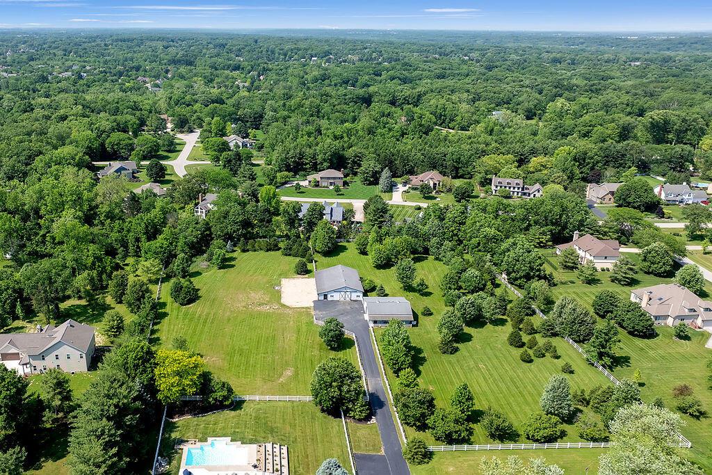 2570 Jewett Road Powell, OH 43065 - Photo 100 of 104 100. Front Aerial View
