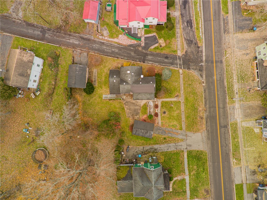 21 Maple Street Lyons, NY 14489 - Photo 32 of 37 An overhead view of the parcel - one upper garage