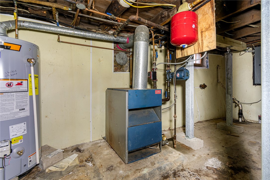 21 Maple Street Lyons, NY 14489 - Photo 37 of 37 The boiler in the full and dry basement! Note the