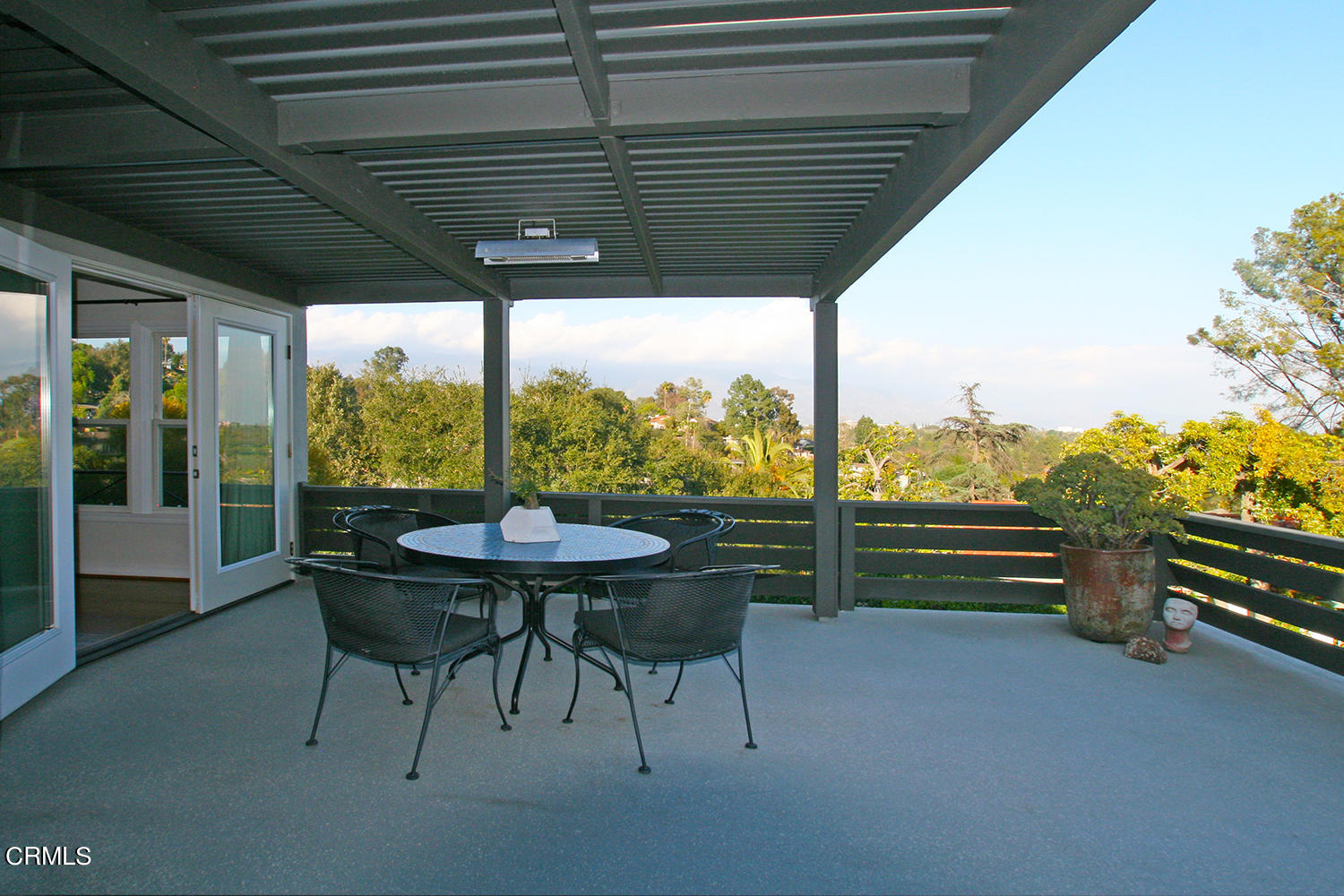1600 Pleasant Way Pasadena, CA 91105 - Photo 25 of 51 a balcony with furniture and a floor to ceiling window