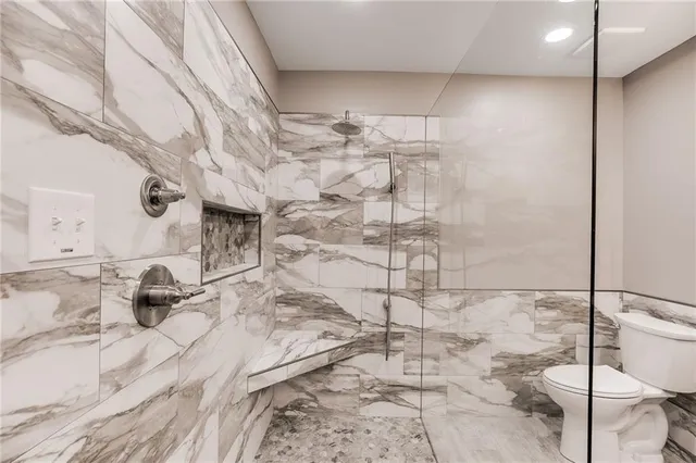 a bathroom with a sink and a shower