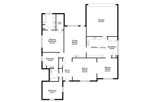 a picture of floor plan