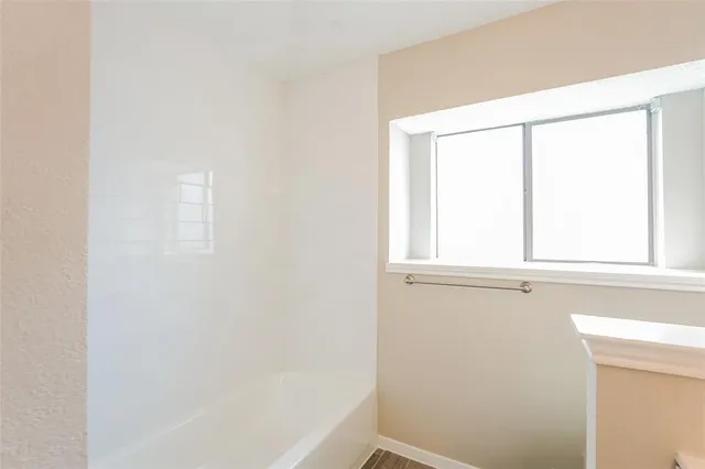 a view of a small space with window