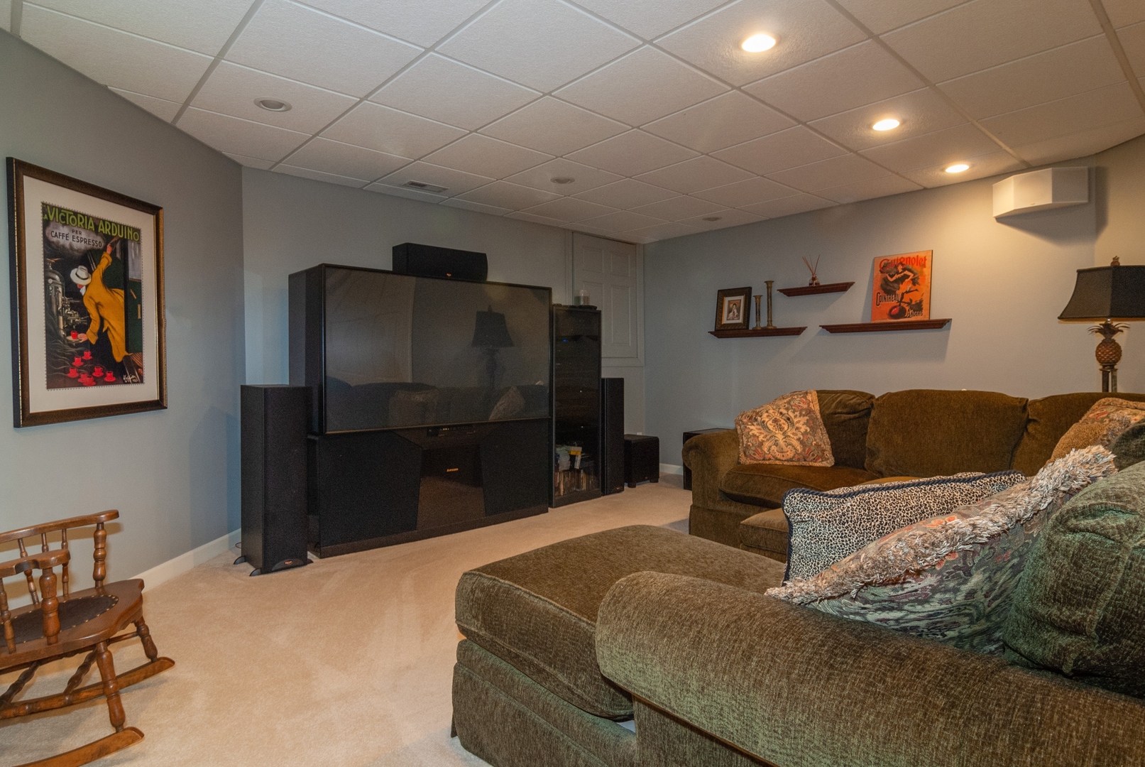 2743 Wendy Road Naperville, IL 60565 - Photo 22 of 28 a living room with furniture and a flat screen tv