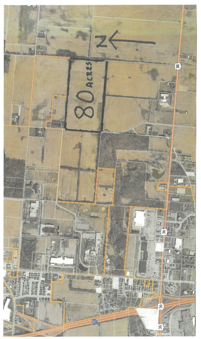 0 Troy-Sidney Road Troy, OH 45373 - Photo 2 of 4 View this comprehensive plat map detailing surrounding roads and the extensive acreage.