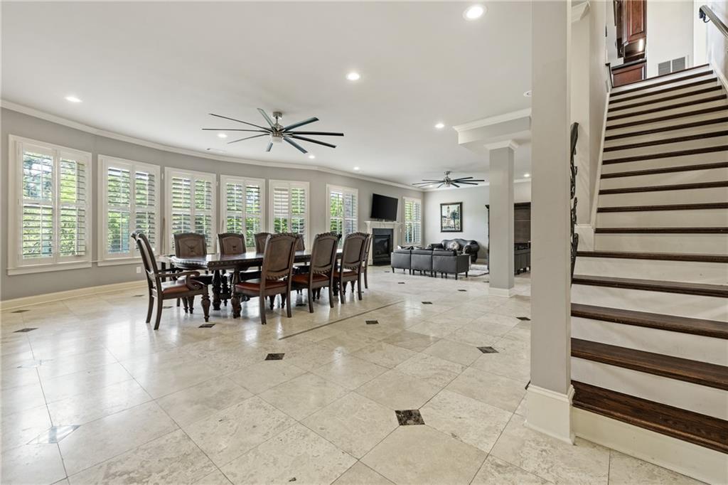 2267 Echo Trail Northeast Atlanta, GA 30345 - Photo 52 of 78 a view of a dining room with furniture window and outside view