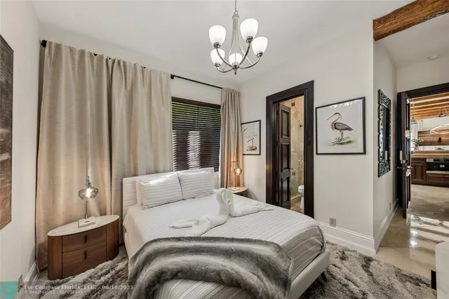 a view of a building with sitting area