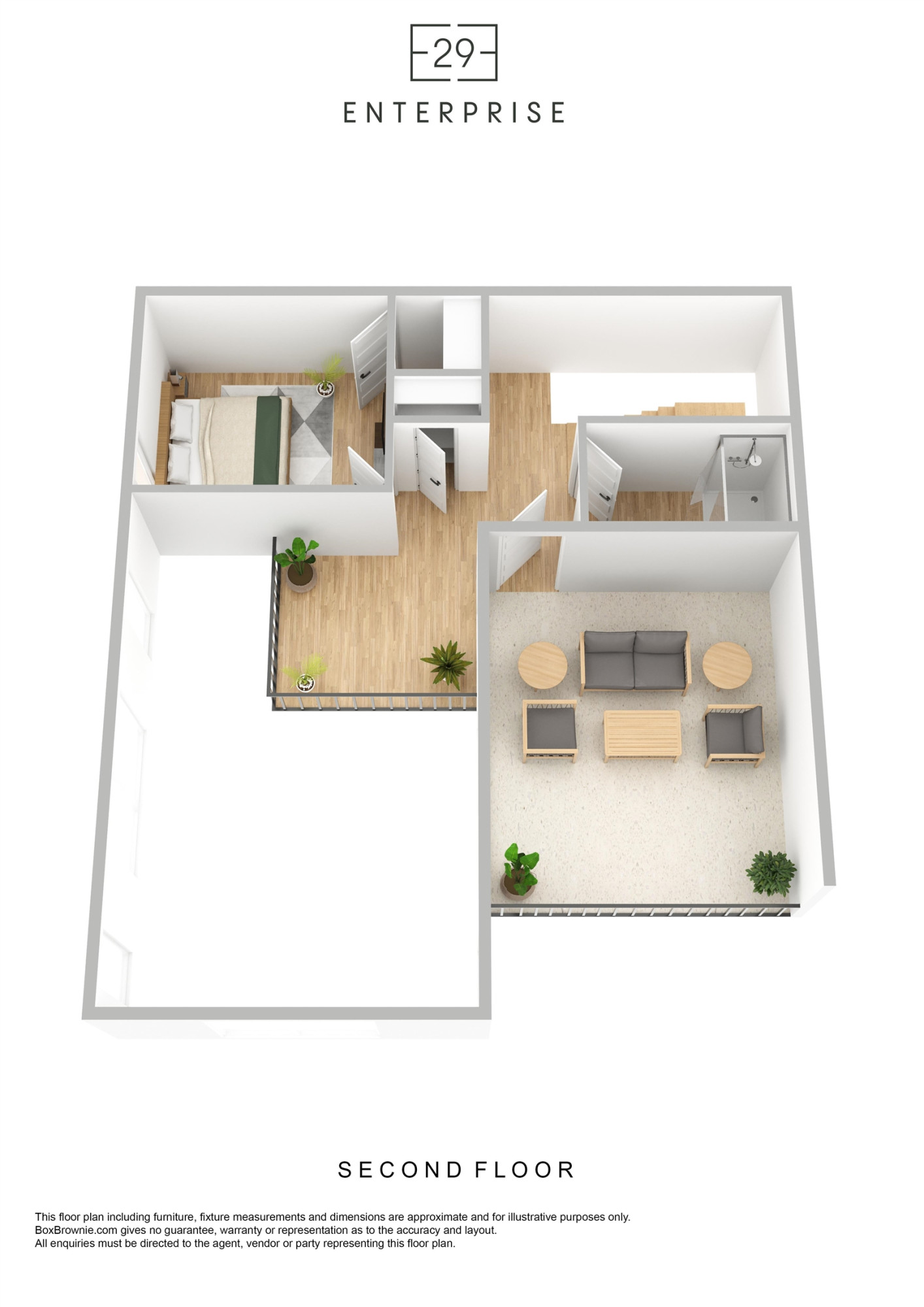 29 Enterprise Street, Unit 308 Raleigh, NC 27607 - Photo 4 of 14 a picture of a floor plan