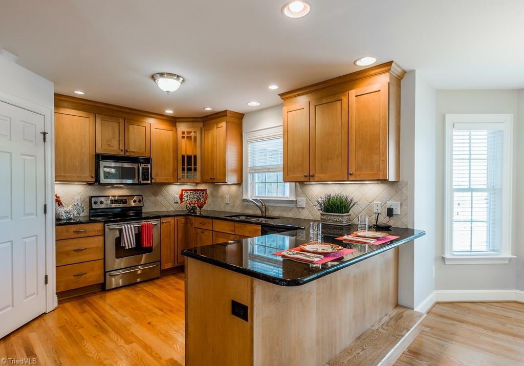 8315 Dennis Road Walnut Cove, NC 27052 - Photo 17 of 30 Granite Counter tops & Maple Cabinets with Accent Lighting