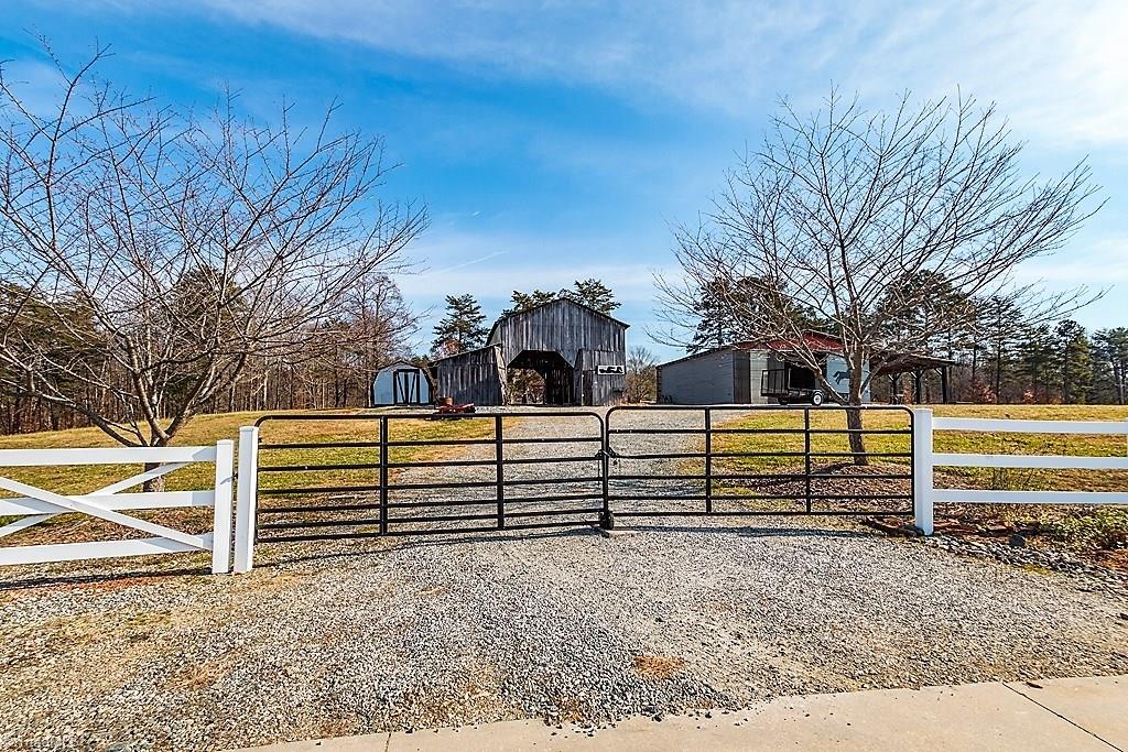8315 Dennis Road Walnut Cove, NC 27052 - Photo 7 of 30 Rolling Double Gates at Barn Entrance Conveniently Located Just Across Driveway