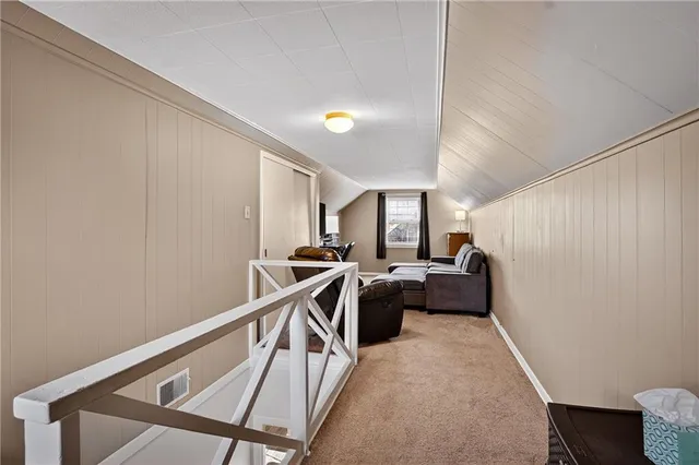 a view of a livingroom with furniture