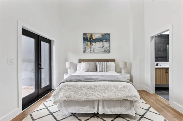 a view of a balcony with an outdoor space