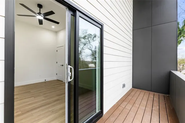 an aerial view of residential house with outdoor space