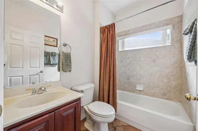 a view of a room with a window