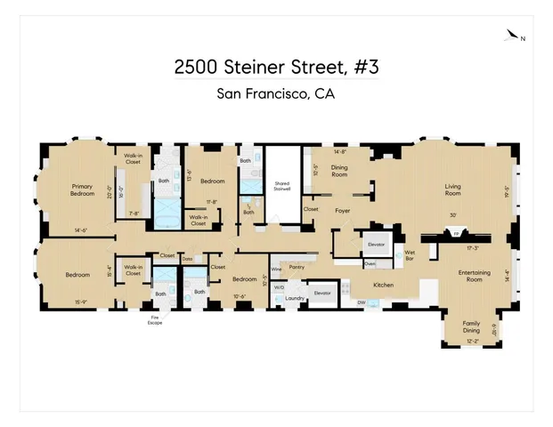$9,950,000 | 2500 Steiner Street, Unit 3, San Francisco, CA 94115