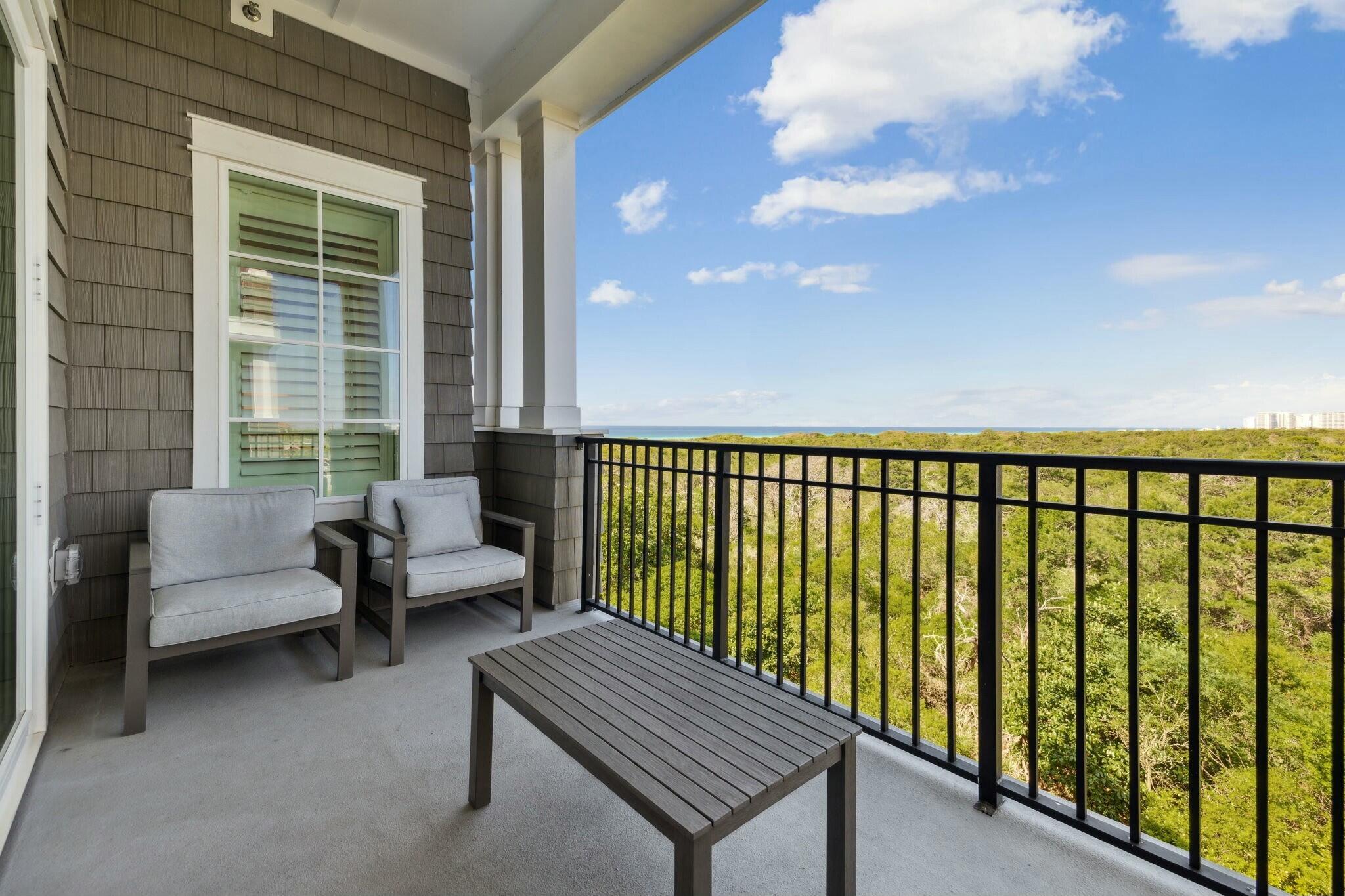 202 Henderson Resort Way, Unit 1204 Destin, FL 32541 - Photo 4 of 29 a balcony with bench and with view