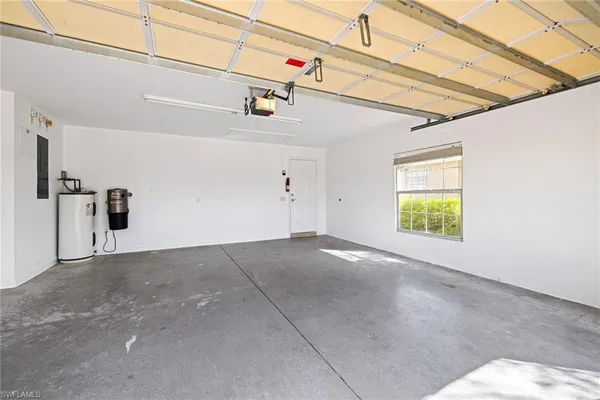 a view of a lake with a beach