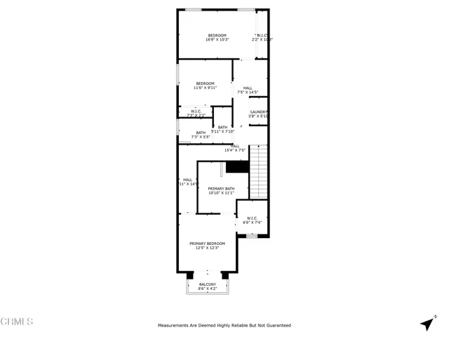 a picture of a bench in a white building