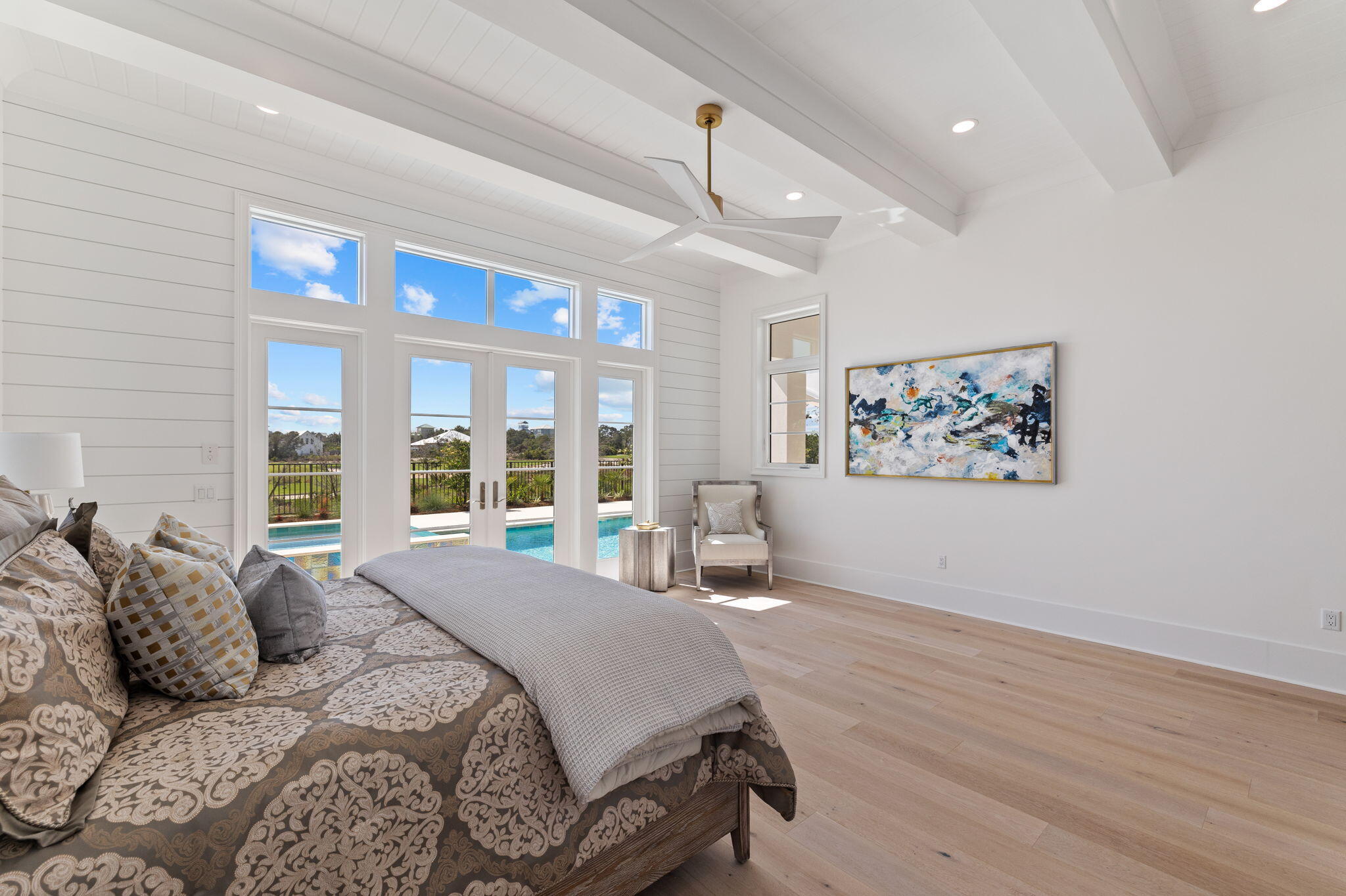 45 Emerald Ridge Santa Rosa Beach, FL 32459 - Photo 23 of 58 a spacious bedroom with a large bed and a large window