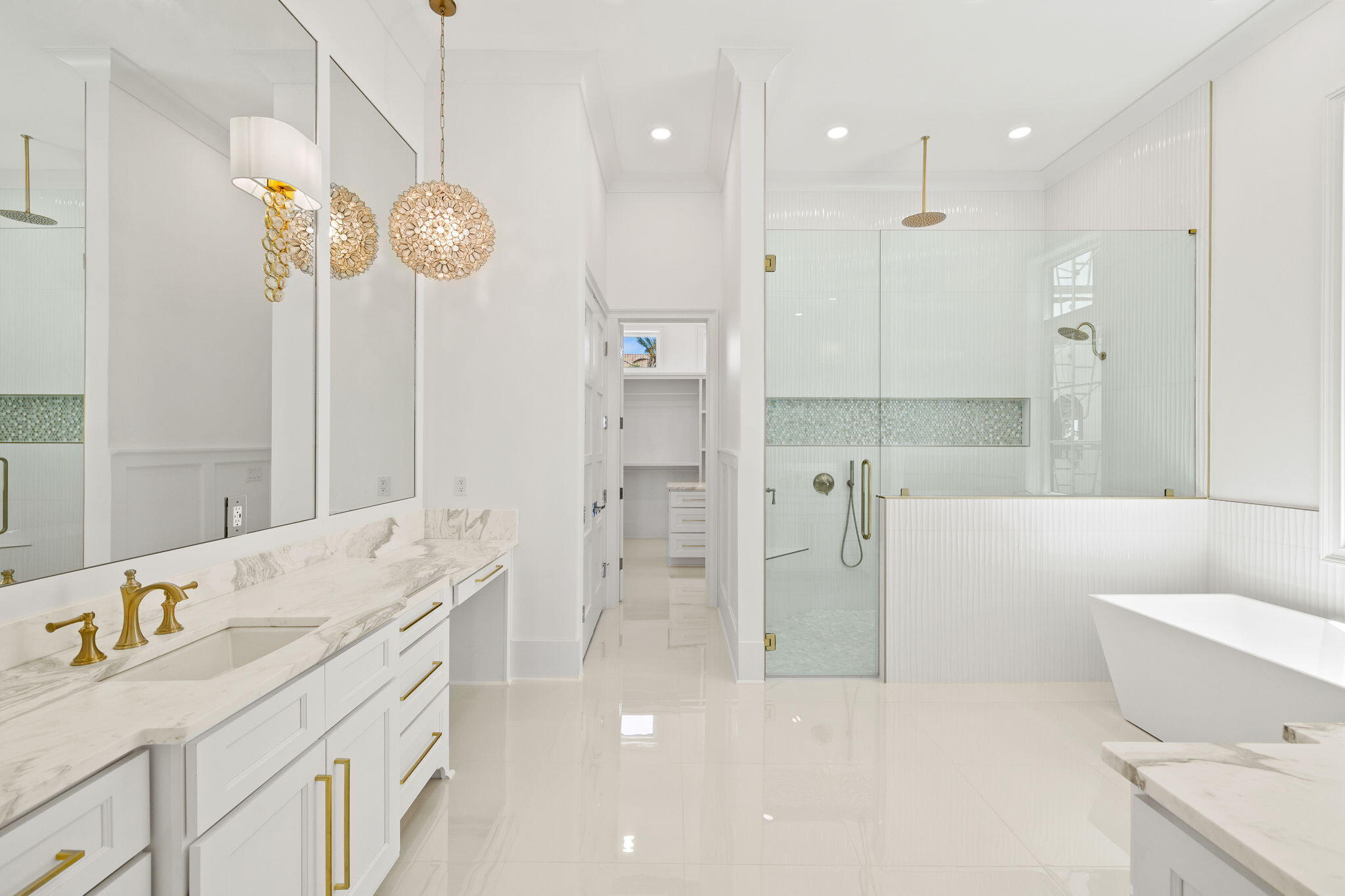 45 Emerald Ridge Santa Rosa Beach, FL 32459 - Photo 25 of 58 a bathroom with a bathtub sink and a mirror