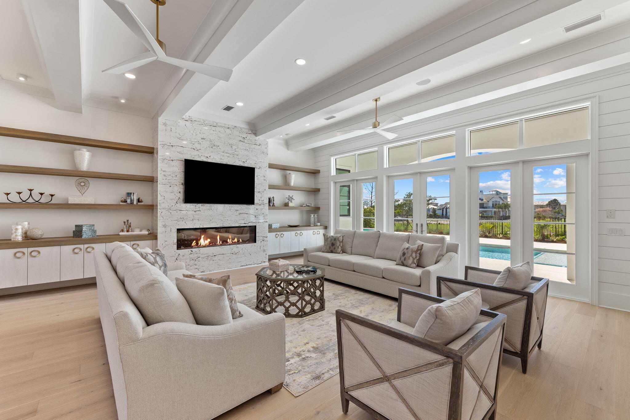 45 Emerald Ridge Santa Rosa Beach, FL 32459 - Photo 5 of 58 a living room with furniture and a flat screen tv