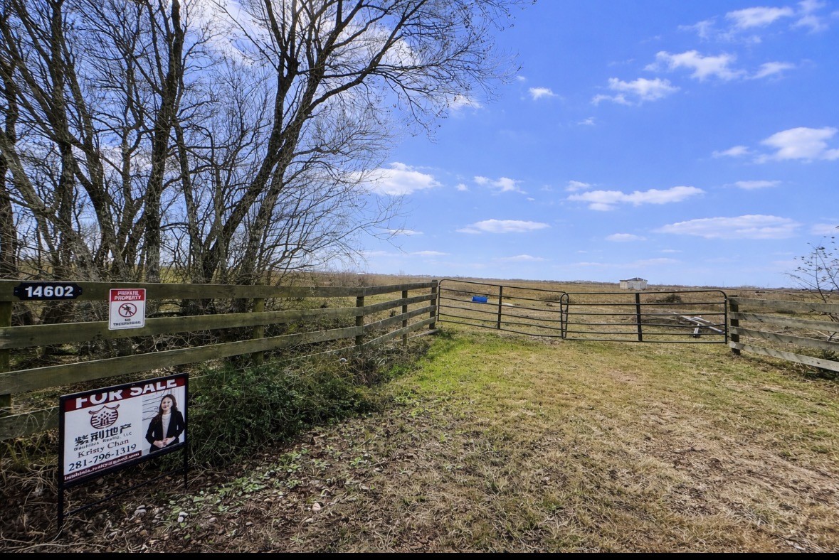 14602 Hughes Road Guy, TX 77444 - Photo 1 of 8 a view of a yard with an outdoor space