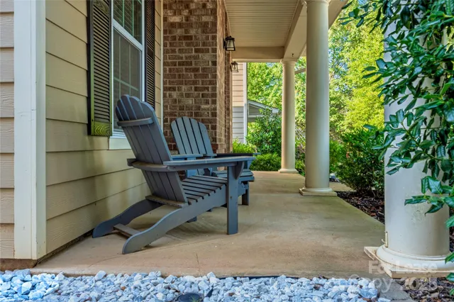 a view of outdoor space with seating area