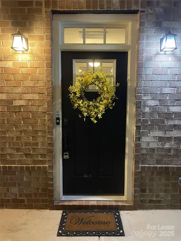a view of a door of the house