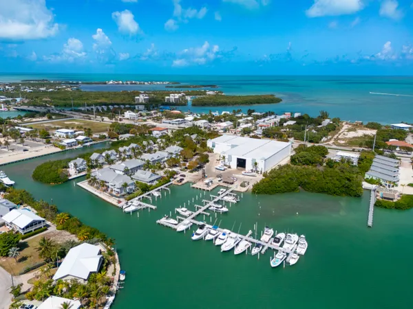 an aerial view of a house with a lake view