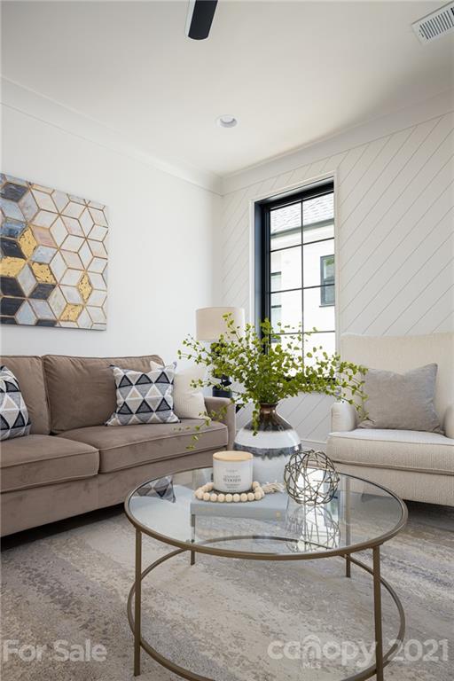 508 Westbury Road Charlotte, NC 28211 - Photo 5 of 48 a living room with furniture and a potted plant