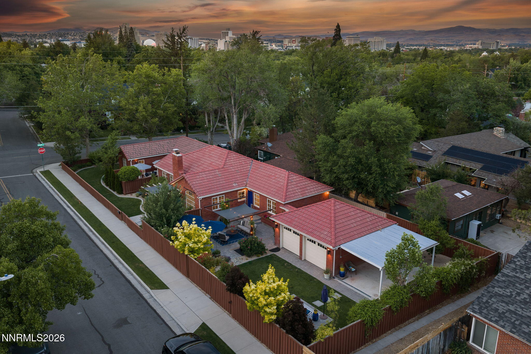 210 Bret Harte Avenue Reno, NV 89509 - Photo 39 of 40 an aerial view of a house with a garden