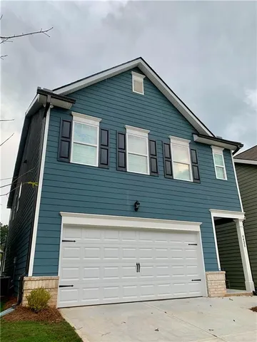 a front view of a house