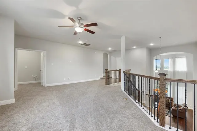 en view interior of a house with wooden floor