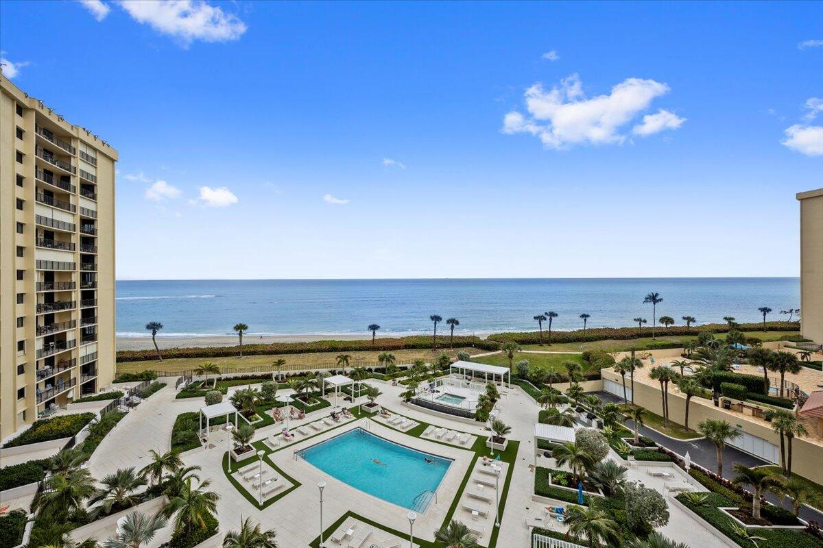 200 Ocean Trail Way, Unit 604 Jupiter, FL 33477 - Photo 22 of 44 Ocean & Community Pool Views