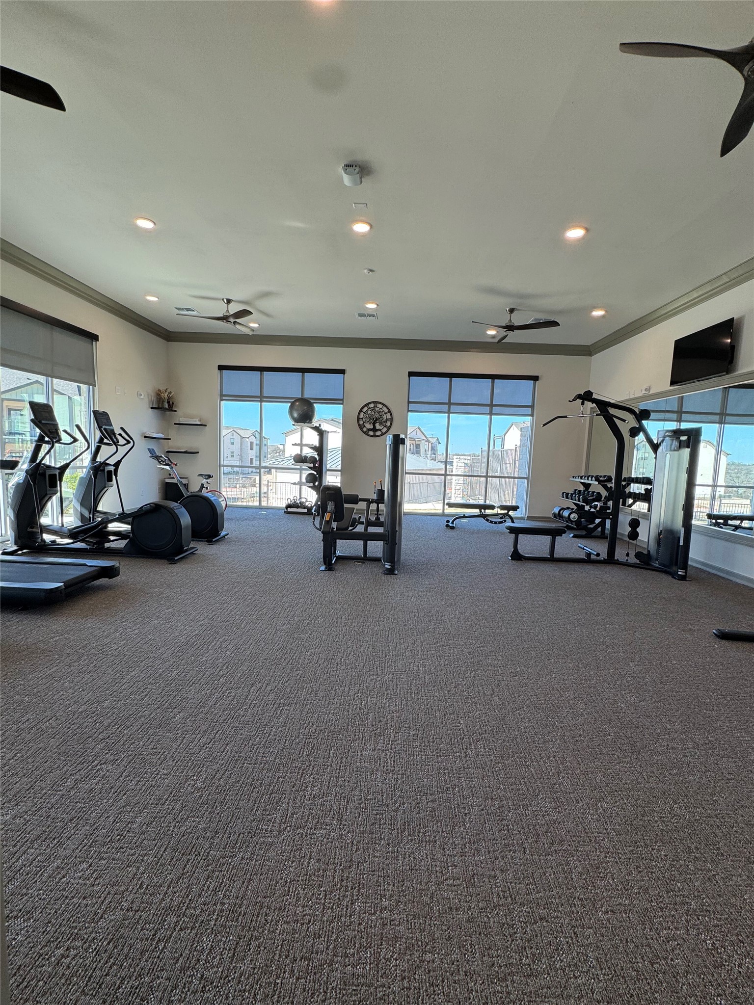 691 Union Chapel Road, Unit C1 Cedar Creek, TX 78612 - Photo 25 of 35 a view of a room with gym equipment