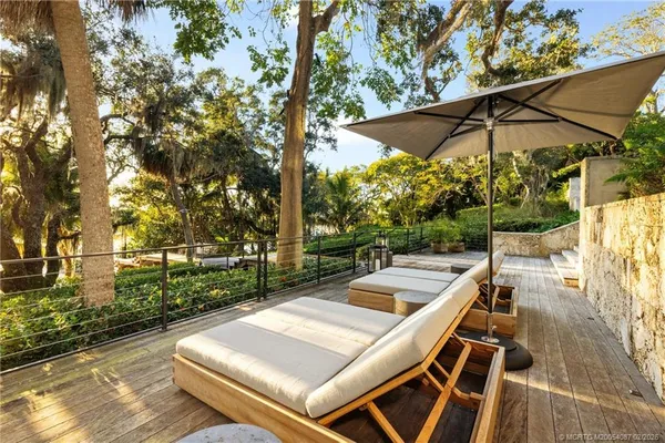 a view of a backyard with plants