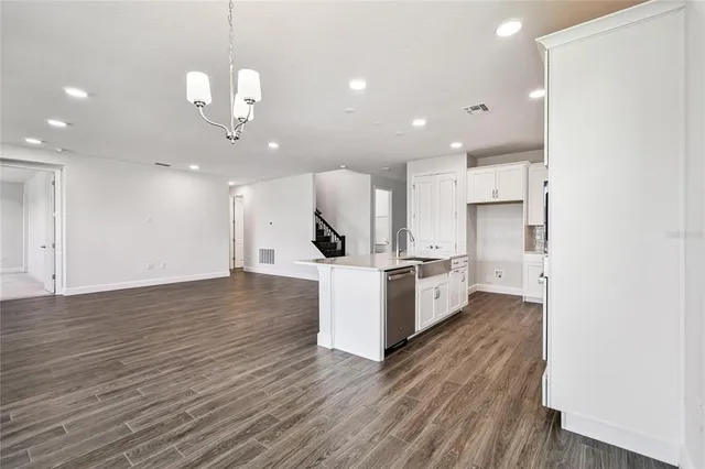 a view of an empty room